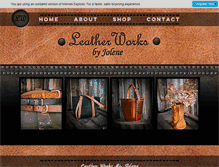 Tablet Screenshot of leather-works.ca